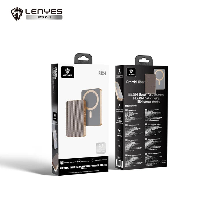 Lenyes P32 Ultra Thin Magnetic Power Bank