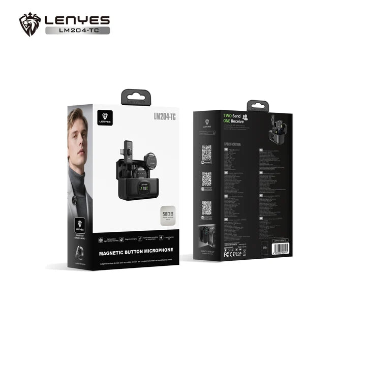 Lenyes LM204 Dual Wireless Microphone