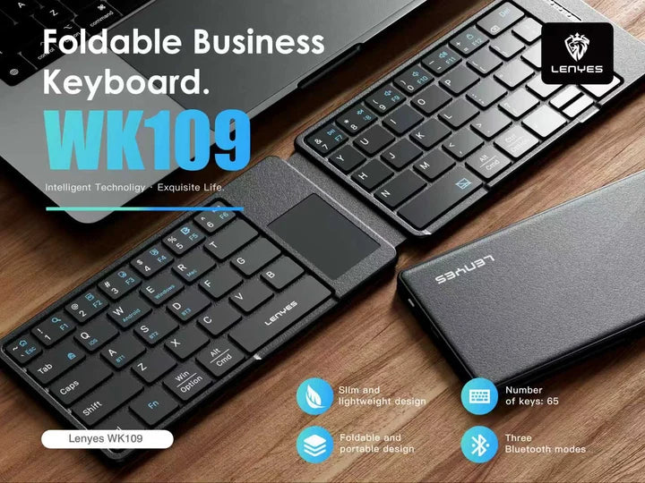 Lenyes WK109 Folding Wireless Keyboard