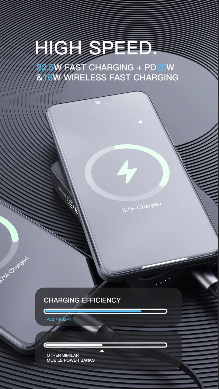 Lenyes P32 Ultra Thin Magnetic Power Bank