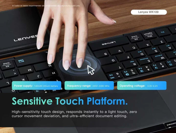 Lenyes WK109 Folding Wireless Keyboard