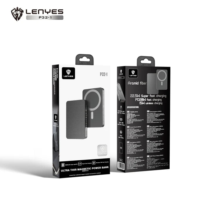 Lenyes P32 Ultra Thin Magnetic Power Bank