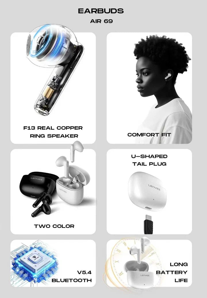 Lenyes AIR 69 True Wireless Earbuds