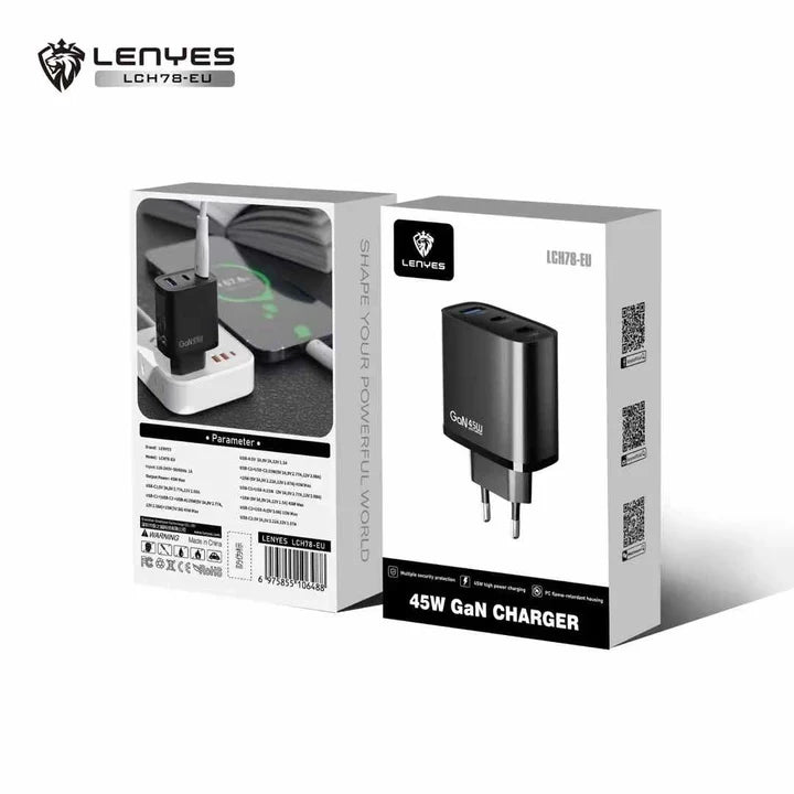 Lenyes LCH78-EU 45W GaN Charger