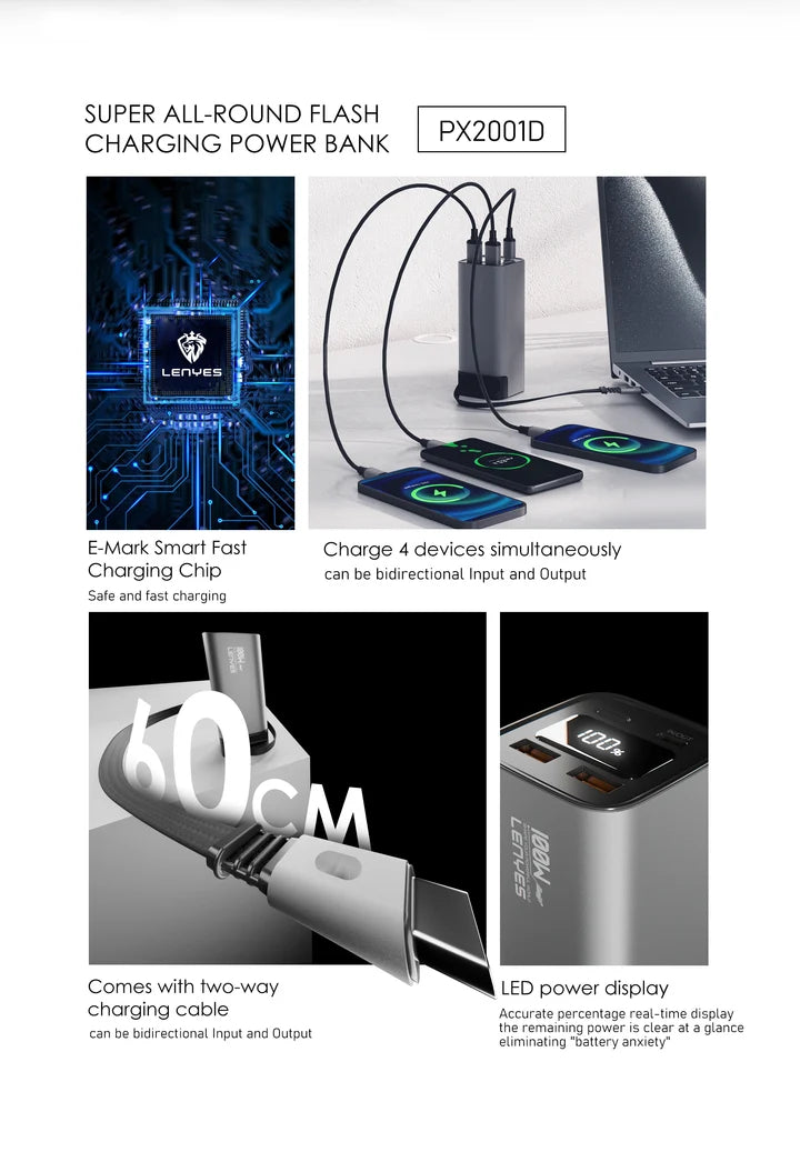 Lenyes PX2001D 100W Power Bank