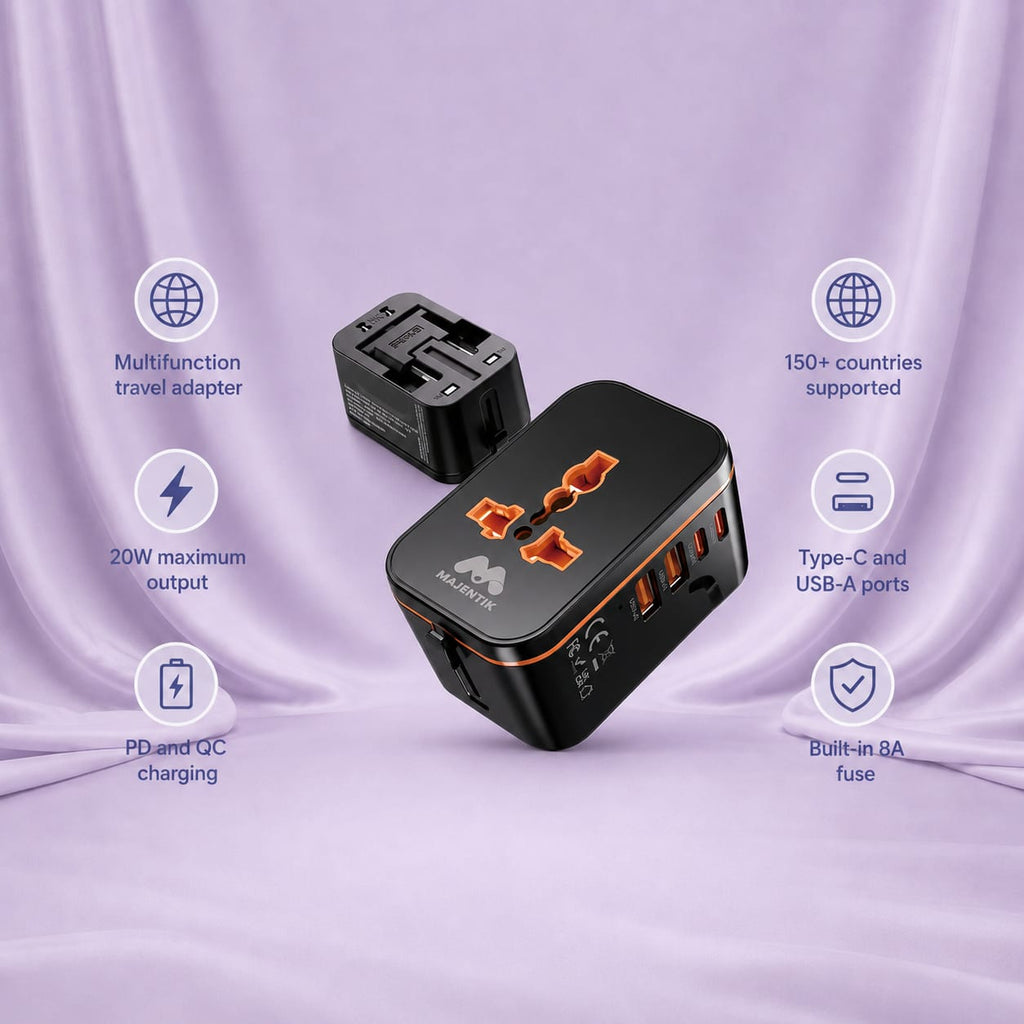 MAJENTIK Multifunction Travel Adapter MC-013