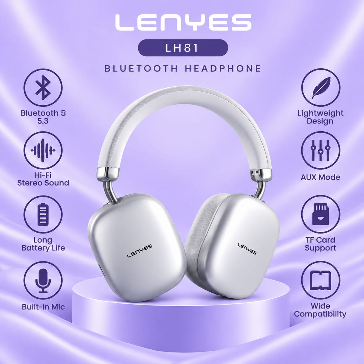 Lenyes LH81 Bluetooth Headphones