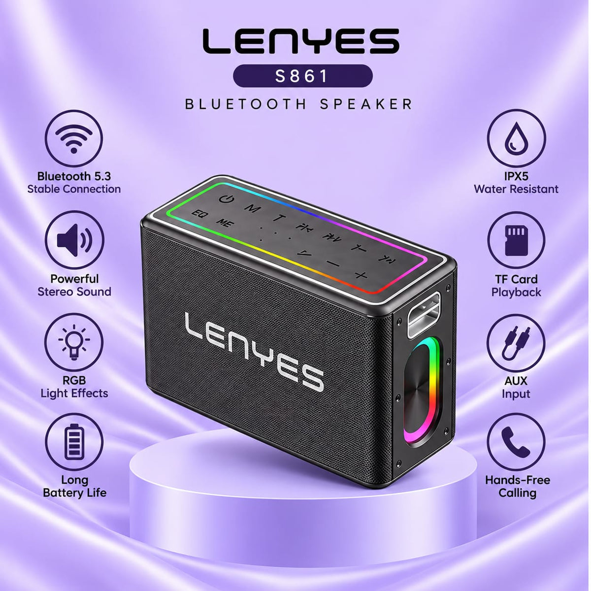 Lenyes S861 Bluetooth Speaker