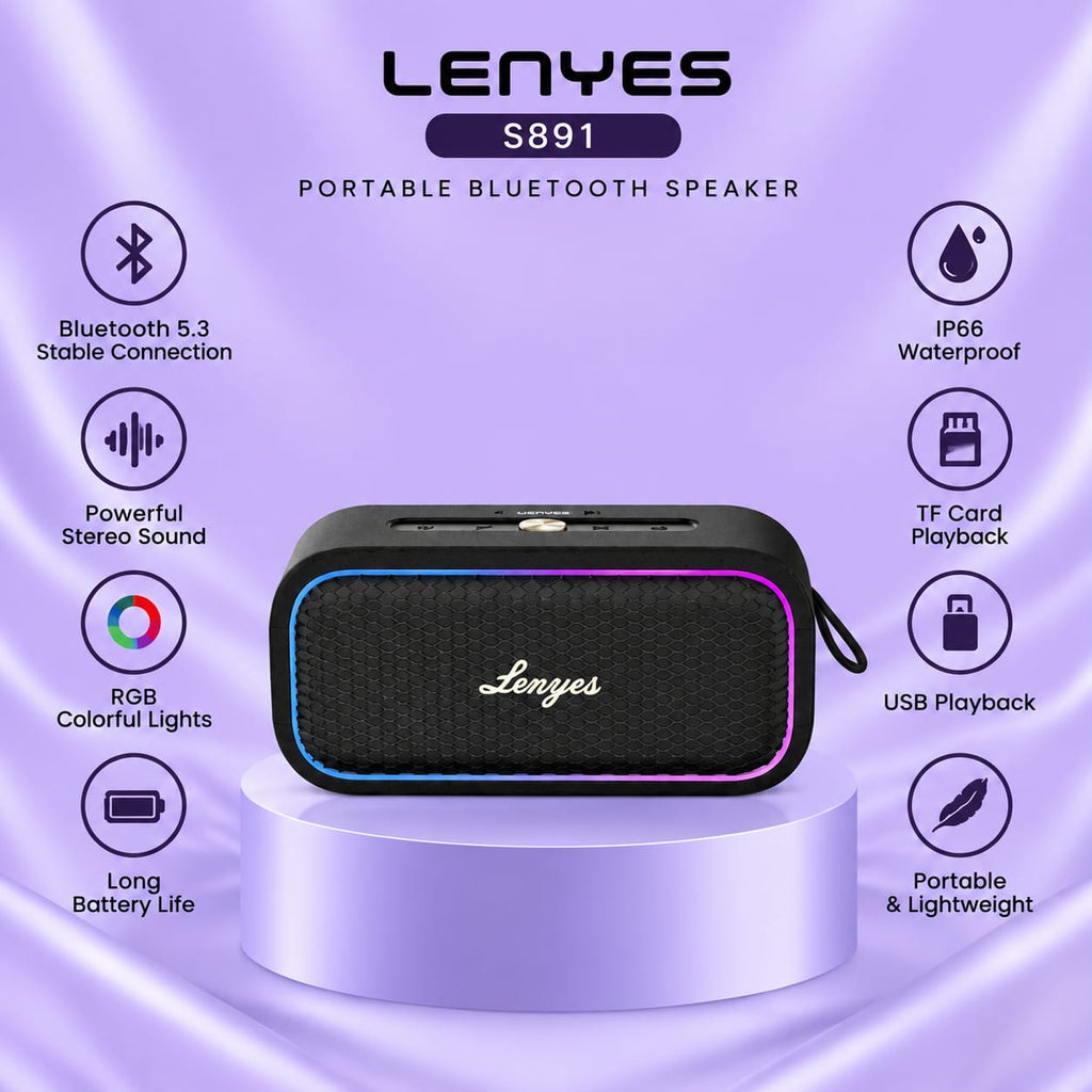 Lenyes S891 Portable Bluetooth Speaker