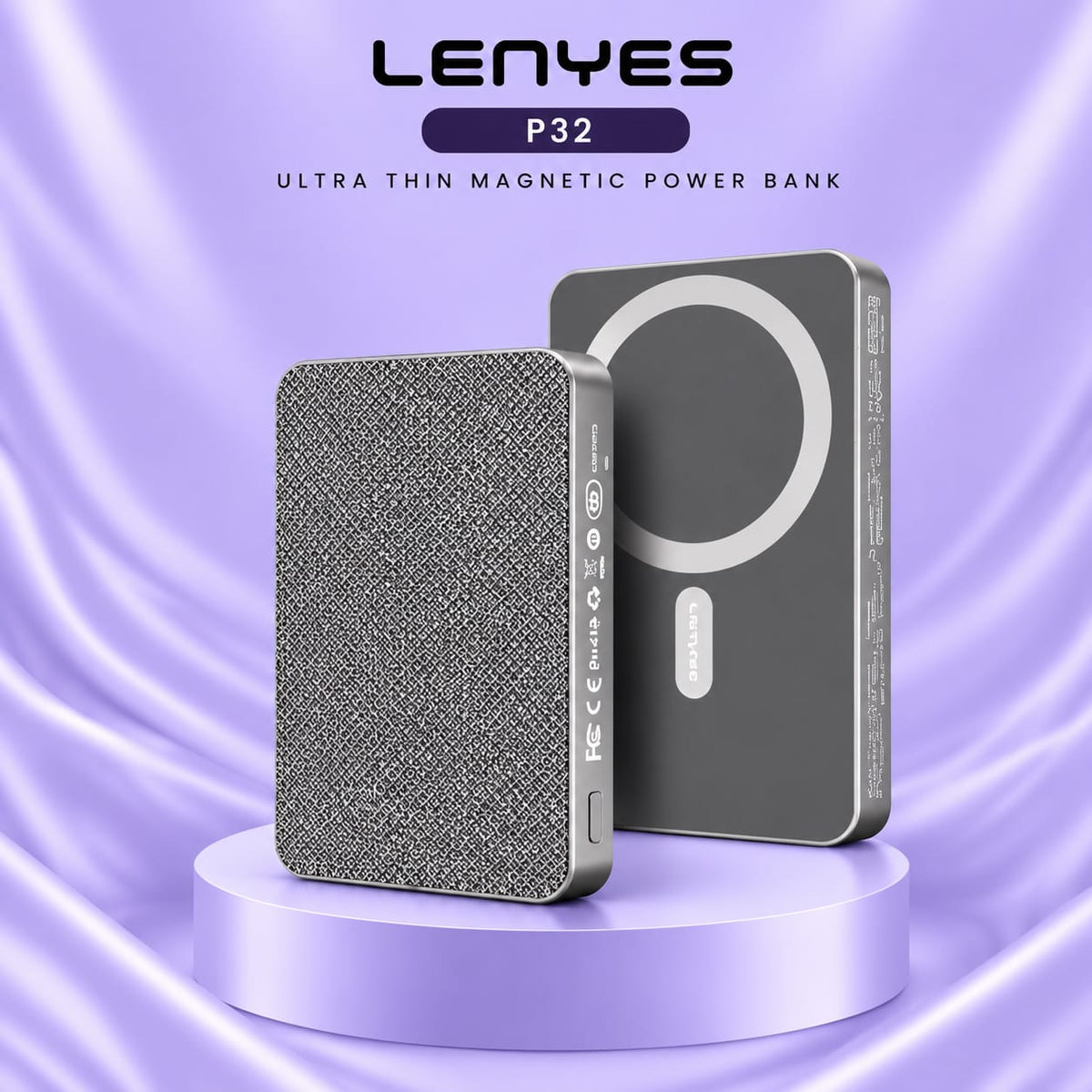 Lenyes P32 Ultra Thin Magnetic Power Bank