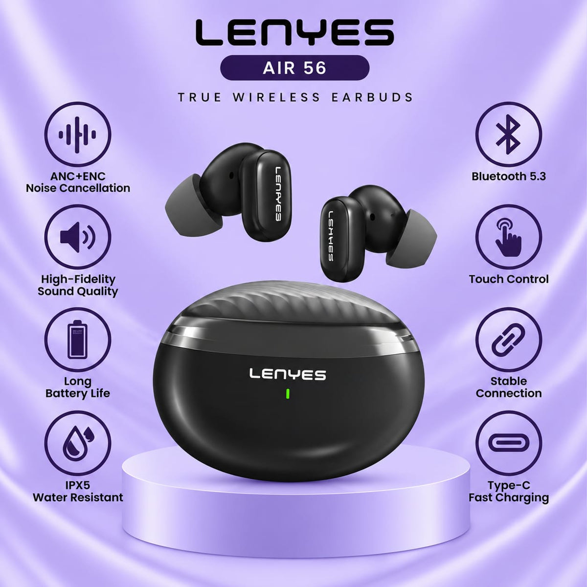 Lenyes AIR 56 True Wireless Earbuds