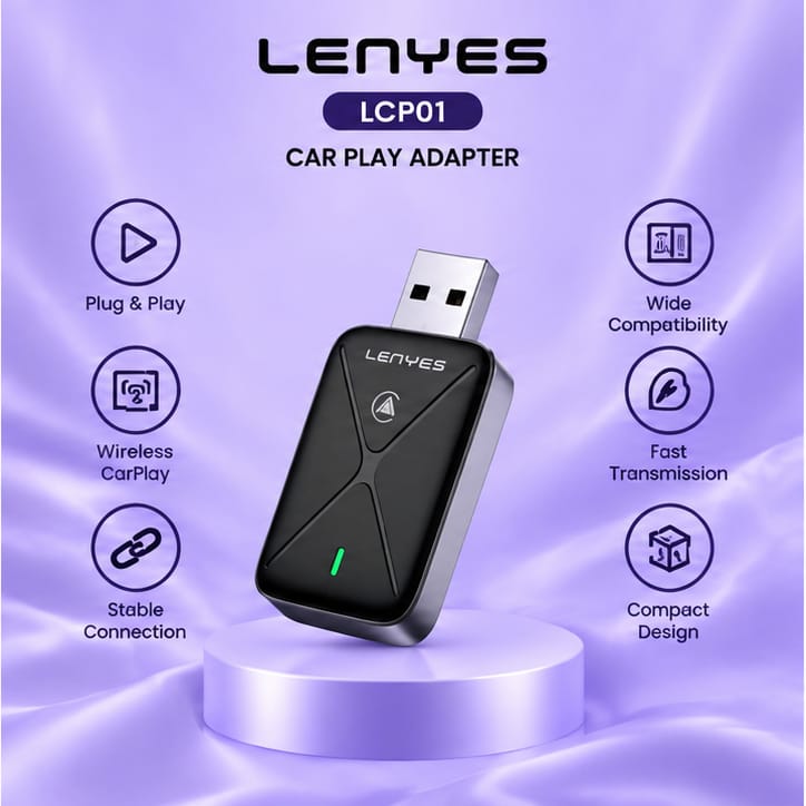 Lenyes LCP01 Wireless CarPlay Adapter
