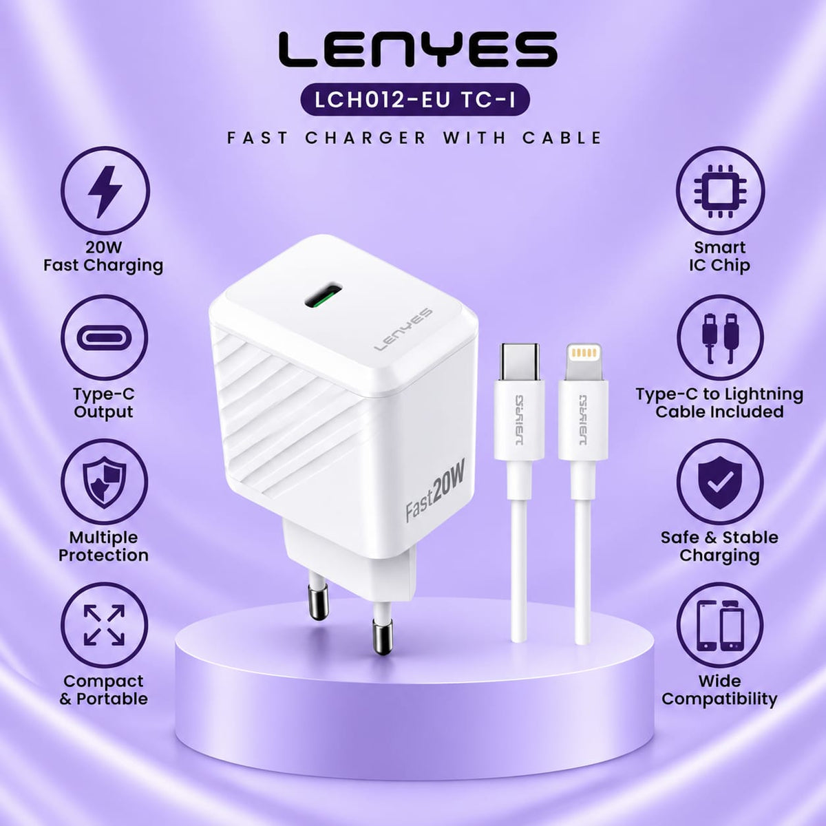 Lenyes LCH012-EU TC-I Fast Charger